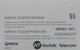 Norfolk Island, I942012, $5, First Issue, Kingston, Norfolk Island, 2 Scans    One Hole - Norfolkinsel