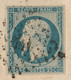 LE RARE N°10d Bleu Verdâtre Nuance Superbe Sur Lettre TBE Maury 2009 Cote 250€ - 1852 Luigi-Napoleone