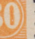 Denmark Post Ferry Postfærge 1922 Mi. 6      30 Ø Christian X. ERROR Variety White Spot In Right Side '0' In 30 - Variétés Et Curiosités