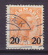 Denmark 1926 Mi. 151      20 Ø Auf 30 Ø Christian X. ERROR Variety Notch In Right Side '0' In 20 - Varietà & Curiosità