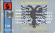 ALBANIA : ALBS08 100 Flag/INSIG Issue 11/96 USED - Albanien