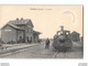 CPA 80 Ercheu La Gare Et Le Train Tramway - Saint Riquier