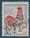 France Coq De Decaris FLUO N°1331d Oblitéré Griffe Linéaire Manche Signé Calves RR - 1962-1965 Cock Of Decaris