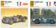 Fiche Voitures De Course Et Sport Vintage Et Après Guerre (Bentley, Delahaye, Talbot-Lago) Lot De 3 Fiches - Automobili