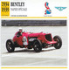 Fiche Voitures De Course Et Sport Vintage Et Après Guerre (Bentley, Delahaye, Talbot-Lago) Lot De 3 Fiches - Autos