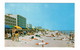 VIRGINIA BEACH, Virginia, USA, Bathers On The Beach, Buildings By The Beach, Old Chrome Postcard - Virginia Beach