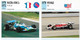 Delcampe - Fiche Voitures De Course: Epoque Contemporaine: Monoplaces, Indy, F1 Et F2 - Lot De 12 Fiches - Coches