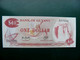 Unc Banknote Guyana 1$ Dollar P-21 Sign.9 Waterfall Falls Agroculture Combains Rice Harvesting - Guyana