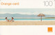 ORANGE : OR-09 100 (grey) Beach And Umbrella MINT Exp: 31-12-2008 - Dominicana