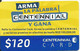 CENTENNIAL : DCE10 $50 CENTENNIAL ARMA LA PALABRA Y GANA USED - Dominik. Republik