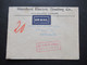 1930 Air Mail LuPo Marken Nr. 119 U. 121 Standart Electric Trading Lahore - Berlin. Roter Stp. Mit Luftpost Befördert - 1911-35 King George V