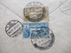 Delcampe - 1930 Air Mail LuPo Marken Nr. 119 U. 121 Standart Electric Trading Lahore - Berlin. Roter Stp. Mit Luftpost Befördert - 1911-35 King George V