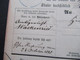 AD Braunschweig Postanweisung 17.11.1865 Blauer K2 Walkenried Und Schwarzer Ank. Stempel K2 Blankenburg - Braunschweig
