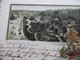 AD Württemberg 1900 Präge / Relief AK Cannstatt Kursaal Passepartoutkarte Nach Poughkeepsie USA Gesendet!! - Briefe U. Dokumente