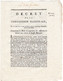 Decret De La Convention Nationale, Du 1er Jour Du 2e Mois De L'an 2 De La République Française Une & Indivisible . - Décrets & Lois