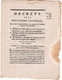 Decret De La Convention Nationale, Des 16e & 17e Jour De Frimaire L'an 2 De La République Française, Une & Indivisible . - Décrets & Lois