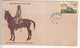 F.P.O. 874 FDC India 1976, 16 Light Cavalry, War Tank, Defence, Army, Militaria, (cond., Stains) - Military Service Stamp