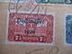 Delcampe - Österreich 1921 Parlamentsgebäude Mit Aufdruck Hochwasser 1920  Einschreiben Linz 1 Express Brief Nach Wien - Covers & Documents