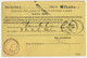 ITALIE / ITALIA 1893 Cartolina-Vaglia Da Lire 6 Usato Da " MILANO • FERROVIA • " A Firenze - Postwaardestukken