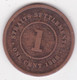 Straits Settlements 1 Cent 1888 Victoria , En Bronze , KM# 16 - Malaysia