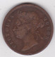 Straits Settlements 1 Cent 1875 Victoria, En Bronze, KM# 9 - Malaysia