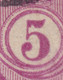 Norway 1921 Mi. 96a    5 Øre Posthorn ERROR Variety 'Bump In 5' (2 Scans) - Variétés Et Curiosités