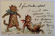 POSTCARD Illustrators - Signed > Wain,Louis CAT KATZEN P.M.&Co. Nr.4249. LITHO USED 1903 - Wain, Louis