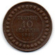 Tunisie -  10 Centimes 1916 A - TTB - Tunesien