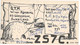 CARTE QSL CARD 1958 RADIOAMATEUR HAM RADIO ZS-7  SWAZILAND GOEDGEGUN POSTAL MARK SWAZI COURTING COUPLE TO BELGIAN CONGO - Swasiland