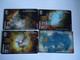 GREECE  USED 4 CARDS  PLANET  SPACE 2 SCAN - Raumfahrt