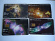 GREECE  USED 4 CARDS  PLANET  SPACE 2 SCAN - Raumfahrt