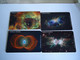 GREECE  USED 4 CARDS  PLANET  SPACE 2 SCAN - Raumfahrt