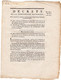 Décrets De La Convention Nationale Du 7e Jour Du 2e Mois De L'an Second De La République Françoise, Une & Indivisible - Décrets & Lois