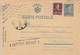 93080- KING MICHAEL POSTCARD STATIONERY, WW2, CENSORED BOTOSANI NR 6, STAMP, 1944, ROMANIA - World War 2 Letters