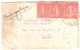 PARIS X Quai De Valmy Carte De Visite Mignonette Pneumatique 50c Semeuse Lignée Rouge Yv  Ob 21 4 1932 - Lettres & Documents