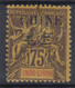 CHINE : TYPE GROUPE 75c SURCHARGE C MAIGRE N° 60 NEUF * GOMME AVEC CHARNIERE - Unused Stamps