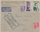 FRANCE 1952 Enveloppe PA Pour Japon N°YT 883, 887, 916, 936 Cachet Liaison Aérienne Paris Tokio 24.7 1952 - 1960-.... Briefe & Dokumente