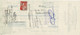 VP REçU BANCAIRE 1931 (V2030) HERBAUX TIBEAUTS FILS (2 Vues) Banque De Bruxelles - Crédit Du Nord Belge - Perforé Payé - Textile & Vestimentaire