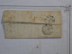 G1 FRANCE BELLE LETTRE RRR 1 MARS 1850 CHALON S SAONE POUR LE BAS RHIN + CERES N °3 B  +++ AFFRANCHISSEMENT GRILLE - 1849-1850 Cérès