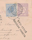 Nederland -> Indië - 1890 - 2,5 Cent Briefkaart + 5 Cent Willem III - NED.INDIË / BRITSCHE PAKKETB - Gebreken - Nederlands-Indië