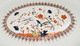 Plat Faïence Anglaise Ovale Polylobé Copeland Spode Décor Mandalay - 33 X 25 X 3 Cm - - Copeland