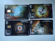 GREECE USED CARDS SET 4 PLANET   SPACE - Raumfahrt