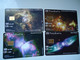 GREECE USED CARDS SET 4 PLANET   SPACE - Espace