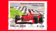 ITALIA - Usato - 2001 - Ferrari Campione Del Mondo Di Formula 1 - 5000 L. - 2,58 € • Ferrari F1 Su Tappeto A Scacchi - 2001-10: Oblitérés