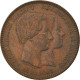 Monnaie, Belgique, Mariage Du Duc De Brabant, 10 Centimes, 1853, TTB, Cuivre - 10 Cents