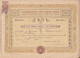 258096 / Bulgaria 1924 - 100 Leva , 1 Lev Revenue Fiscaux , Suhindol Popular Bank Share Action Akte , Beehive - Bank & Versicherung