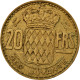 Monnaie, Monaco, Rainier III, 20 Francs, Vingt, 1950, Monaco, TTB - 1949-1956 Alte Francs