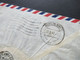 USA 1947 Zensurbeleg Air Mail Nach Berlin Neukölln US Civil Censorship Passed 30172 Und Verschlussstreifen Opened By - Cartas & Documentos