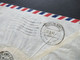USA 1947 Zensurbeleg Air Mail Nach Berlin Neukölln US Civil Censorship Passed 30172 Und Verschlussstreifen Opened By - Lettres & Documents