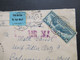 USA 1939 Zensurbeleg Air Mail By Clipper OKW Zensur Nach Bodenmais Adolf Hitler Platz 9 Flugpostmarke Trans Atlantic - Cartas & Documentos